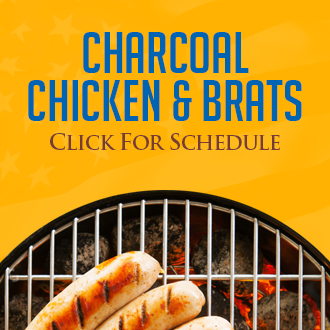 Charcoal Chicken & Brats